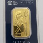 $1,880 - Britannia - 1 oz Gold Bar Minted - The Royal Mint